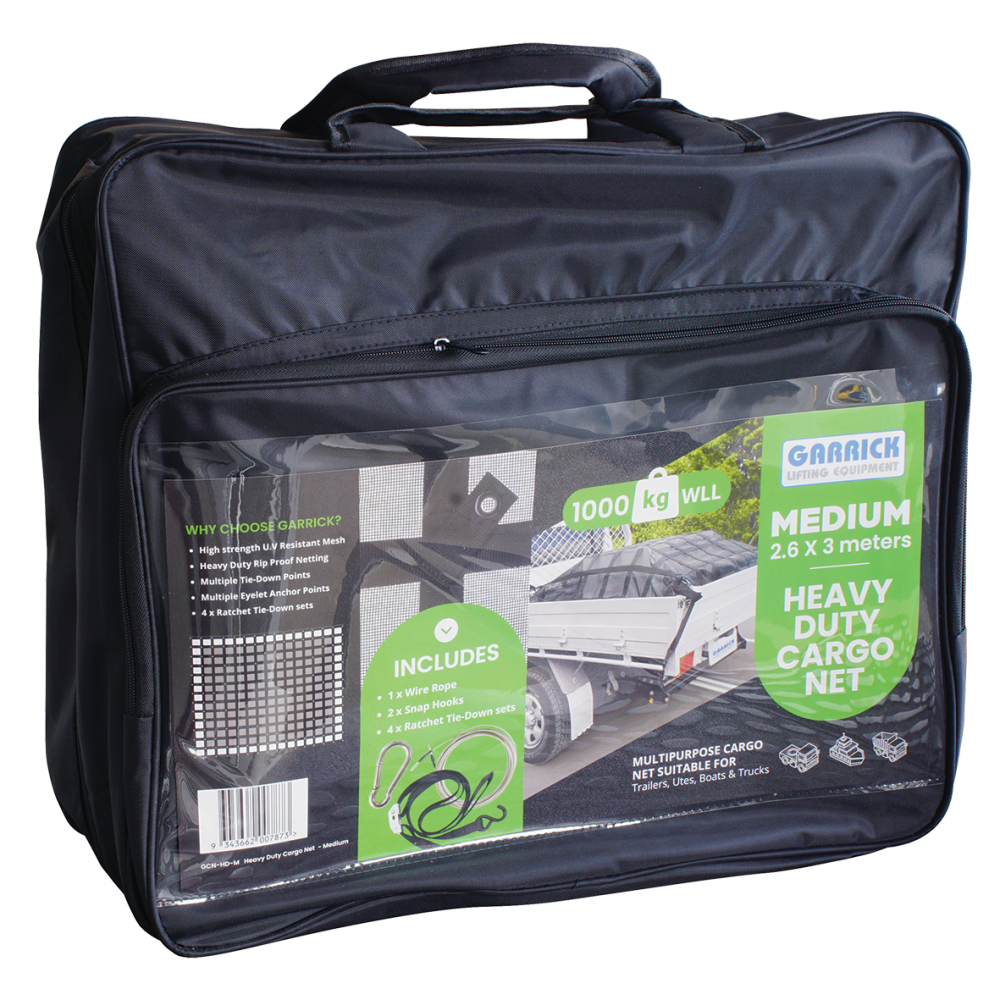 Heavy Duty Cargo Net Medium - 3.0mx2.6m WLL 1000kg