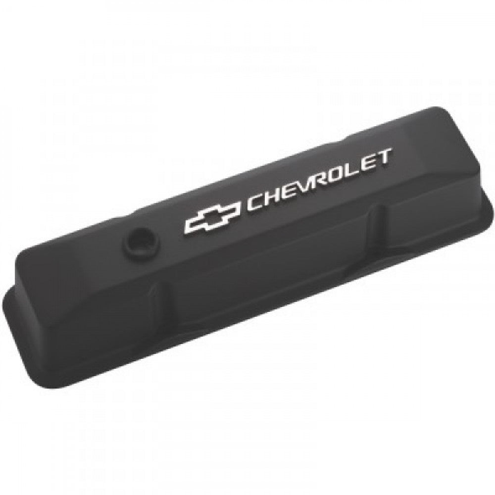 Proform Valve Covers Chev Small Block Black Die Cast Bowtie - Pair#PR141-119