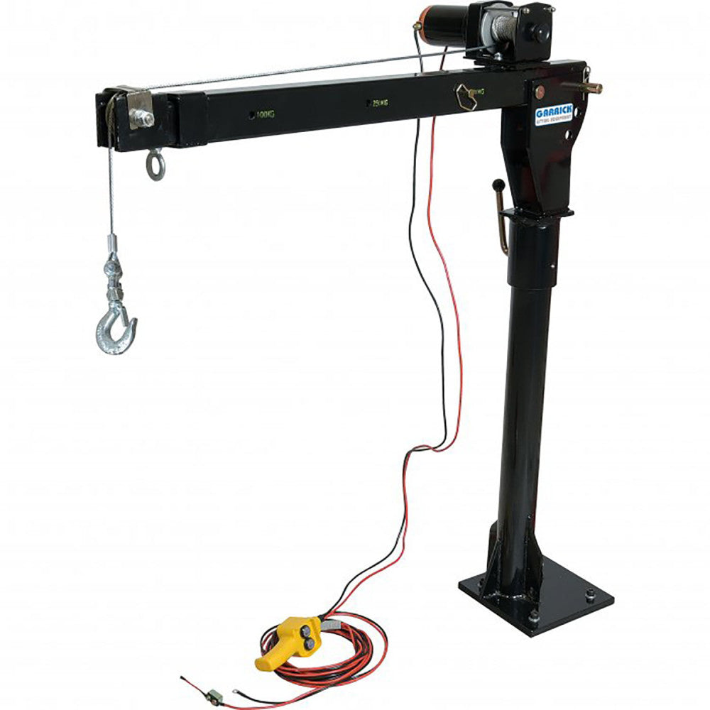 Garrick Swivelling Ute Mount 12V Crane 500/800kg Capacity