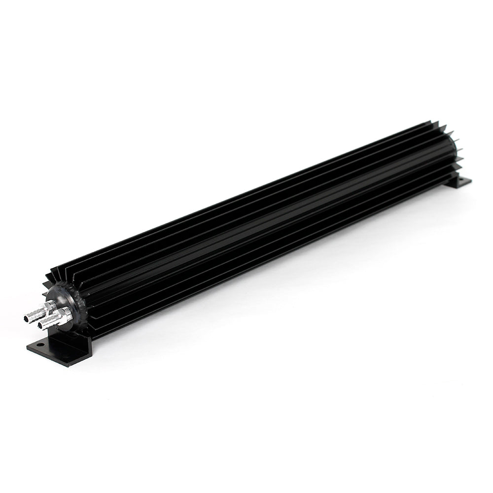 22" Dual Pass Finned Aluminum Transmission Cooler (Black)