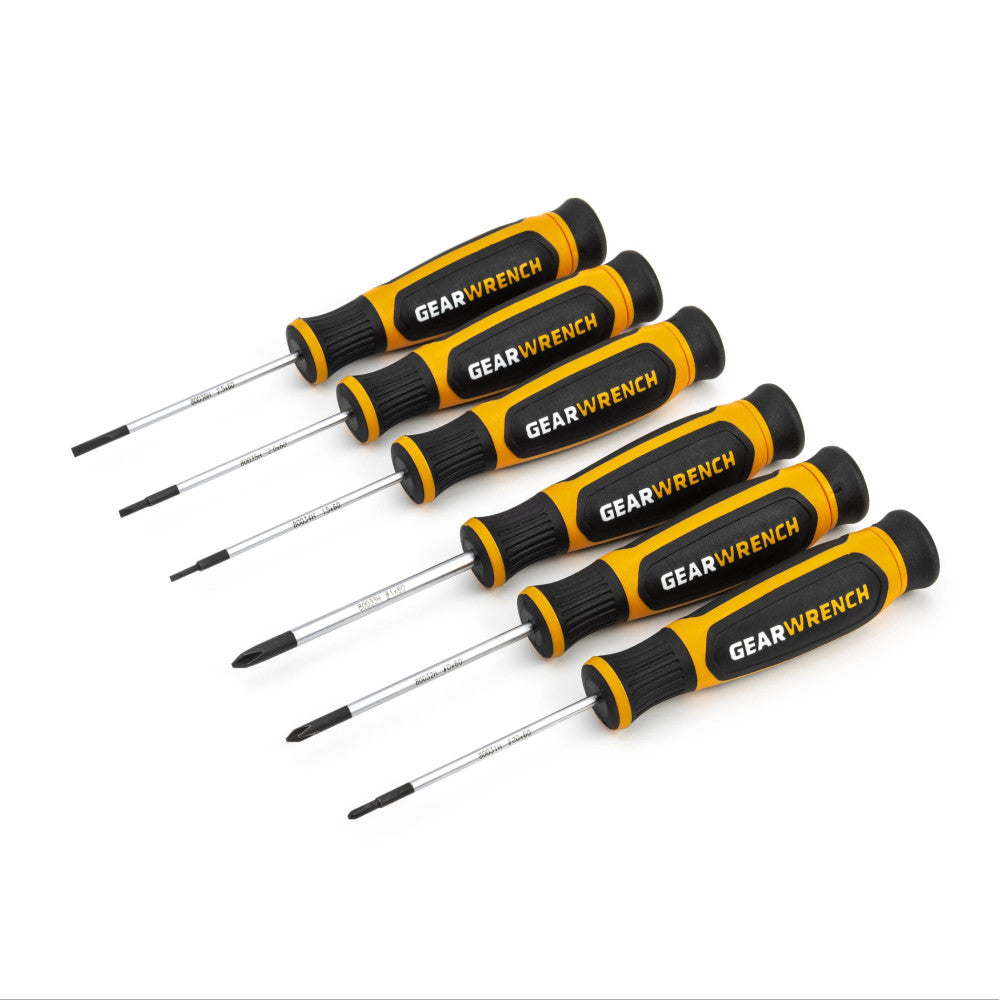 GEARWRENCH 6Pc Phillips® / Slotted Mini Dual Material Screwdriver Set