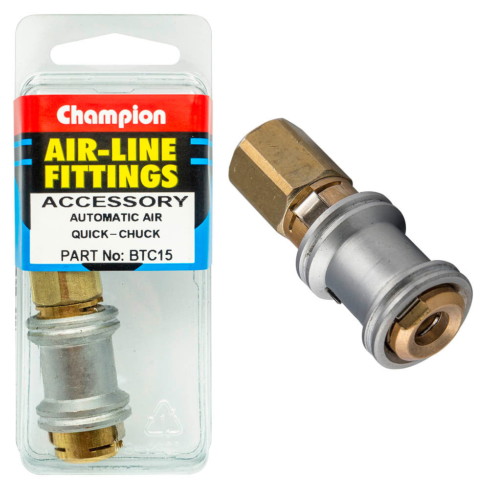 Champion Tyre Air Chuck-Quick Automatic-1/4in Fema