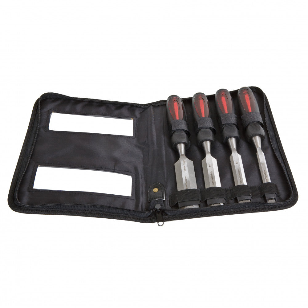 Crescent Chisel Wood Set Tang Thru Handle 4Pc