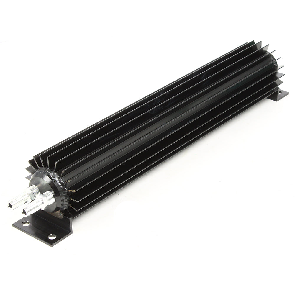 15" Dual Pass Finned Aluminum Oil Cooler (Black)