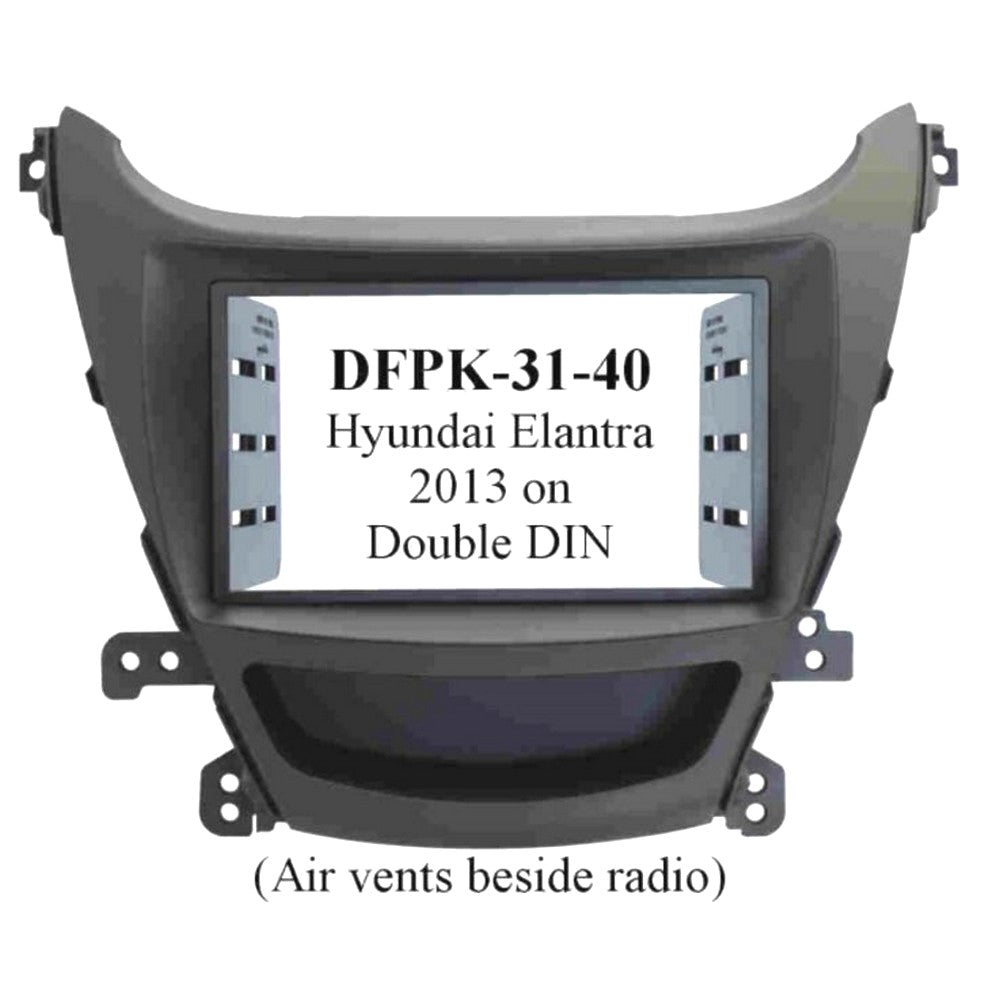 *Fitting Kit Hyundai Elantra 2013 On Double Din