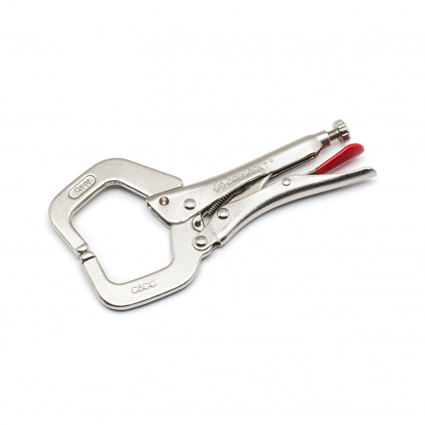 Crescent 6" Locking C-Clamp With Regular Tips - Carded
