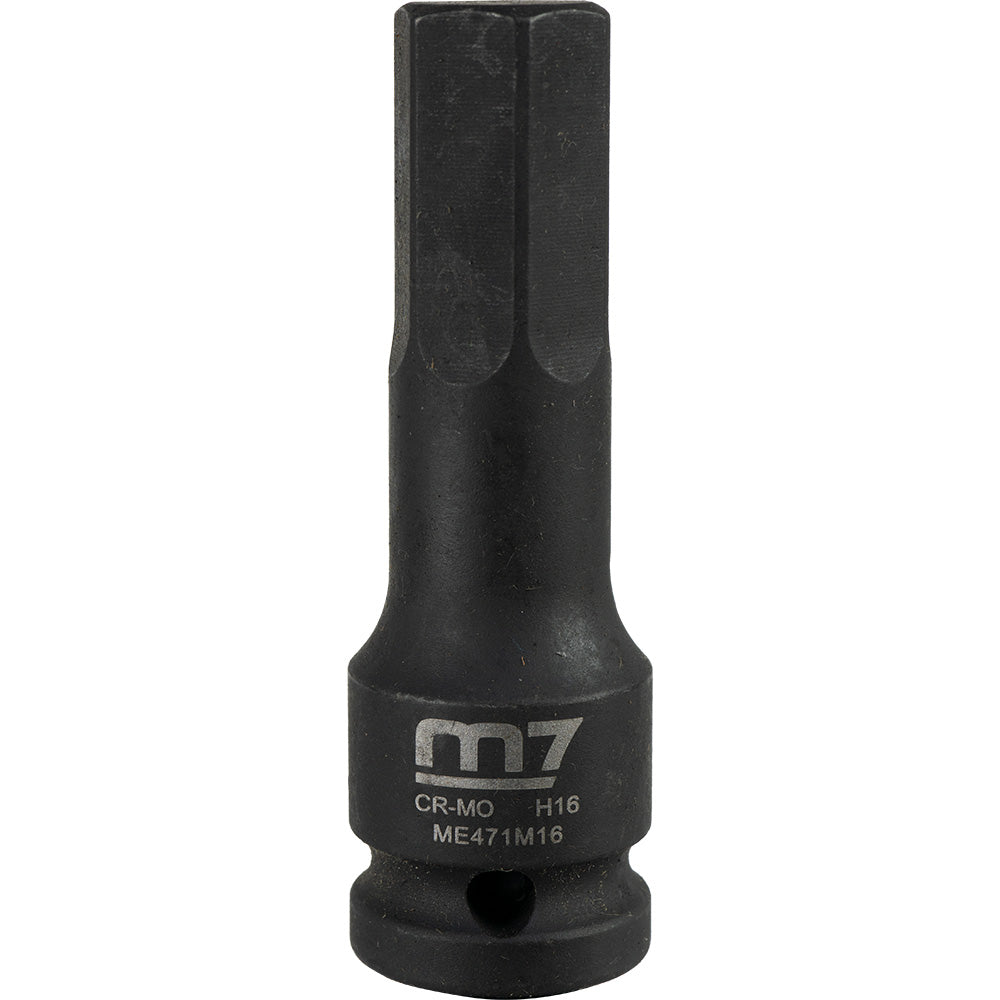 M7 Impact In Hex Socket, 1/2in Drive, 16mm