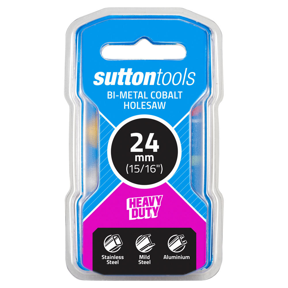 24mm Sutton Tools Bi-Metal Cobalt Holesaw