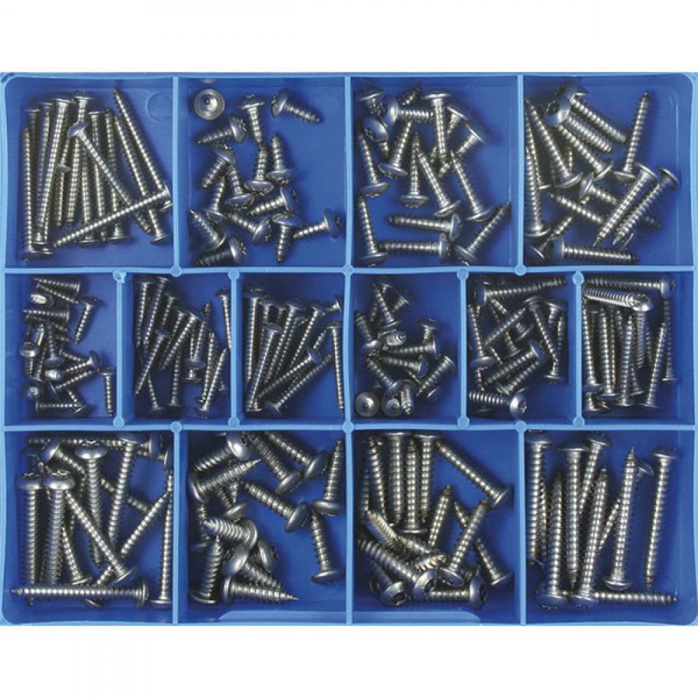 TORX SECURITY S/TAPPING SCREW ASSORTMENT 304/A2