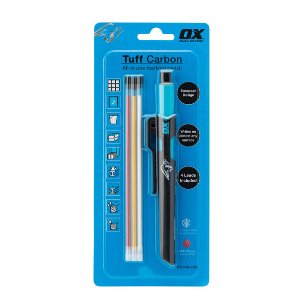 OX Tuff Carbon Marking Pencil Value Pack (Pencil & 3 Leads)