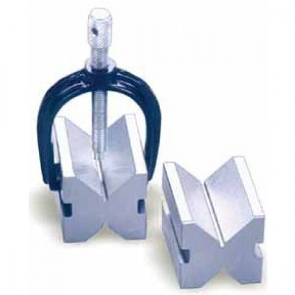 Vee Blocks Steel C/w Clamp 40x32x32mm 25mm Capacity Solar SVB-131A
