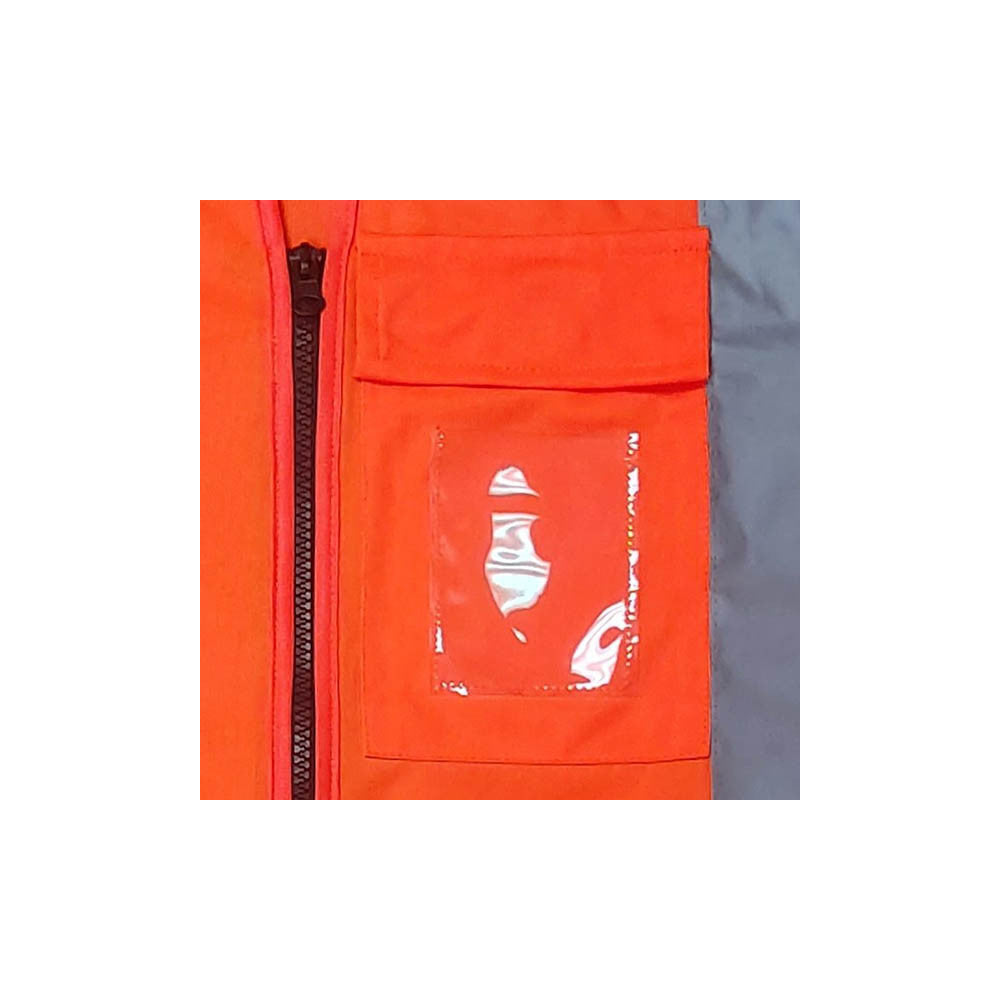 Orange HiViz Vest Transit LRG - 5 Pack