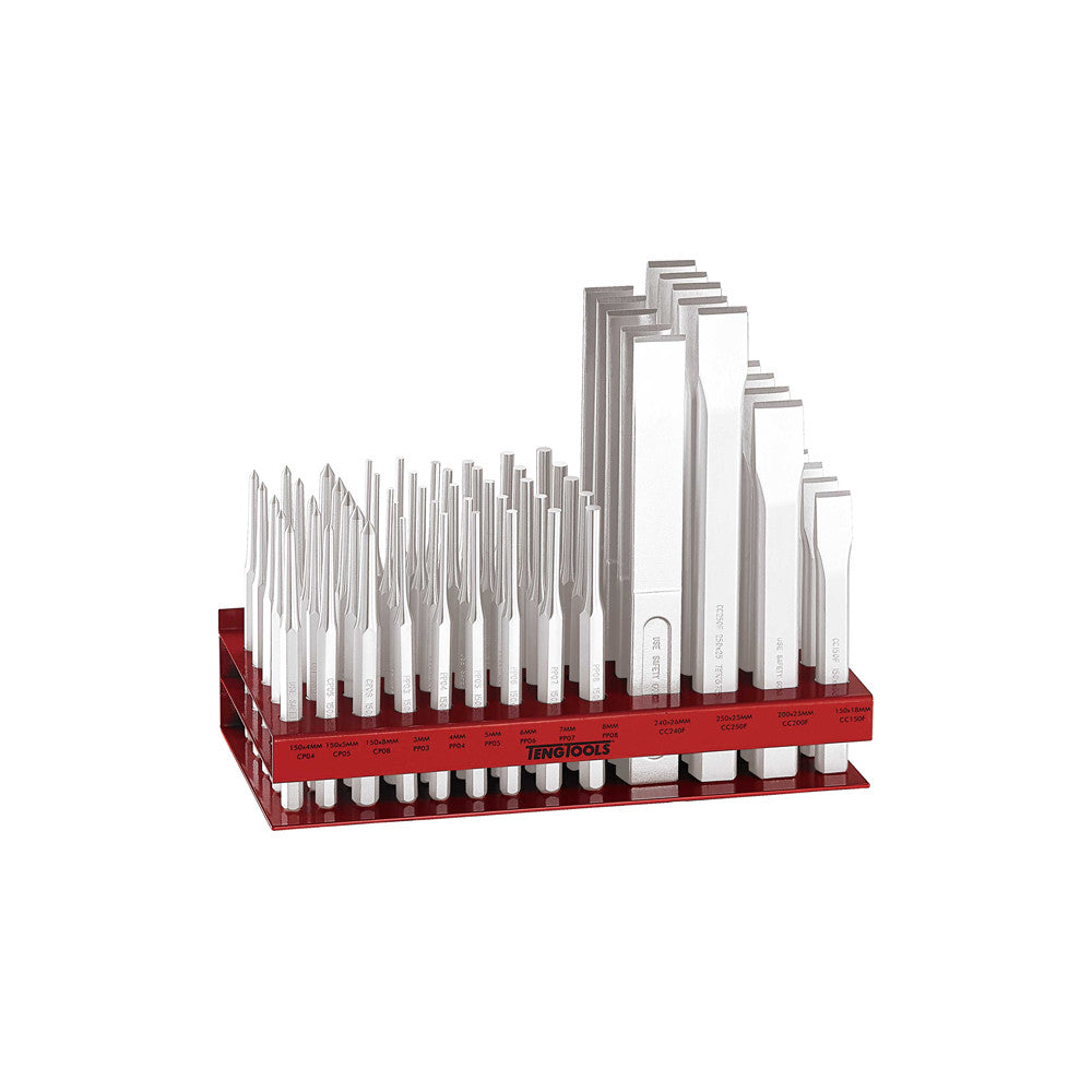 Teng 65Pc Punch & Chisel Display W/Stock