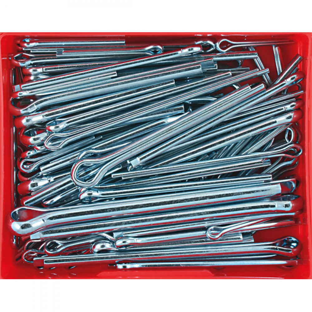 93PC SPLIT PIN (COTTER) ASSORTMENT -LRG SIZES ZINC