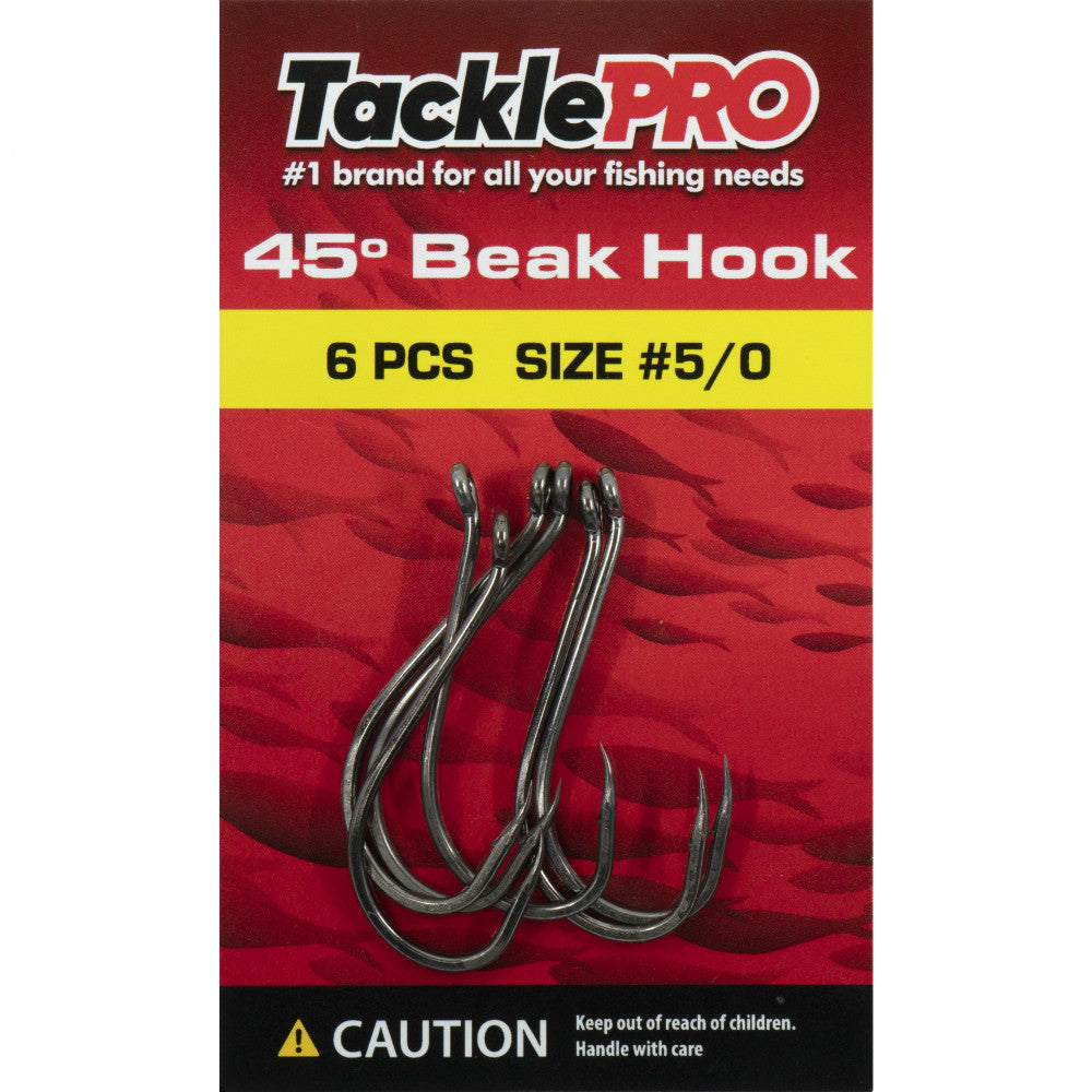 Tacklepro 45Deg. Beak Hook #5/0 - 6Pc