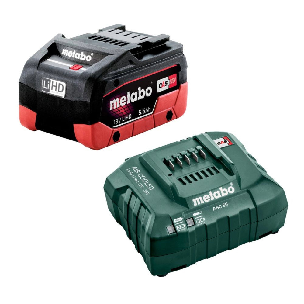Metabo 18V 5.5Ah LiHD Battery & Charger Kit