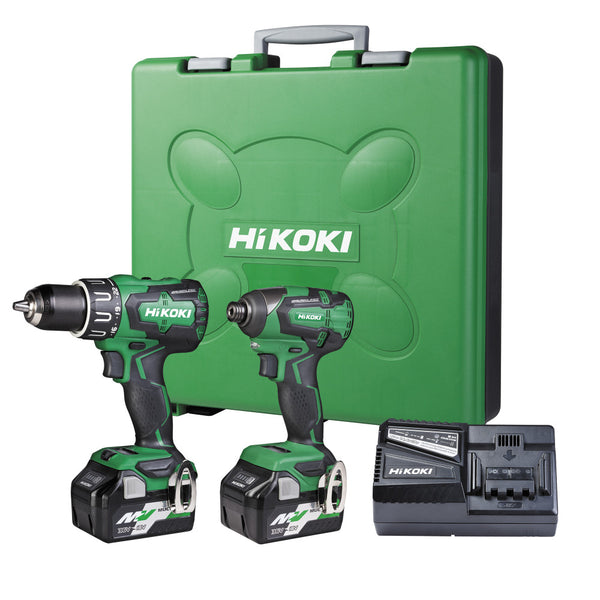 HiKOKI 18V Brushless Impact Drill & Impact Driver Kit (2x BSL36A18)