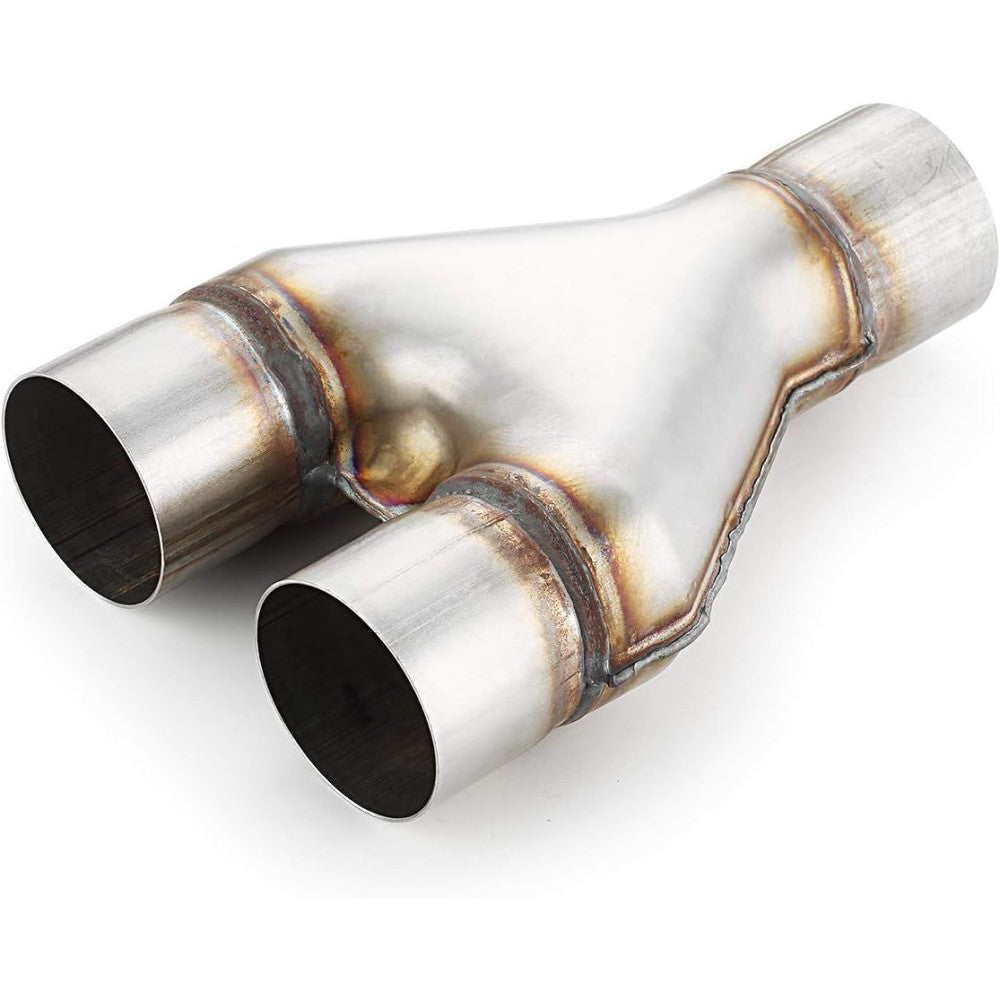 AFTERBURNER Universal 2.5 in Dual Inlet/Outlet Tip Exhaust Y Pipe Reducer#2525YJ