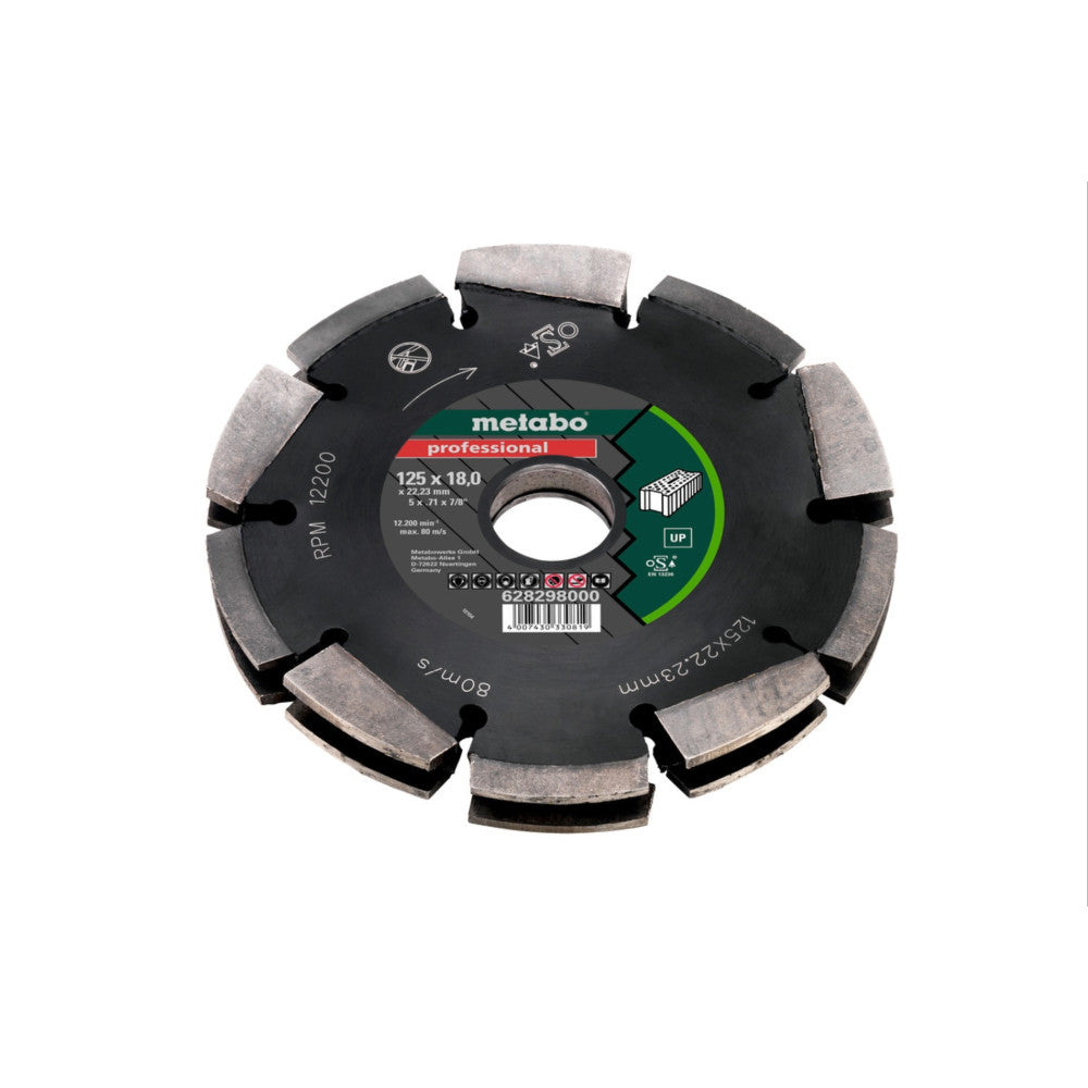 Metabo 125mm Universal Professional Up Diamond Cutting Wheel - 22.23mm Bore