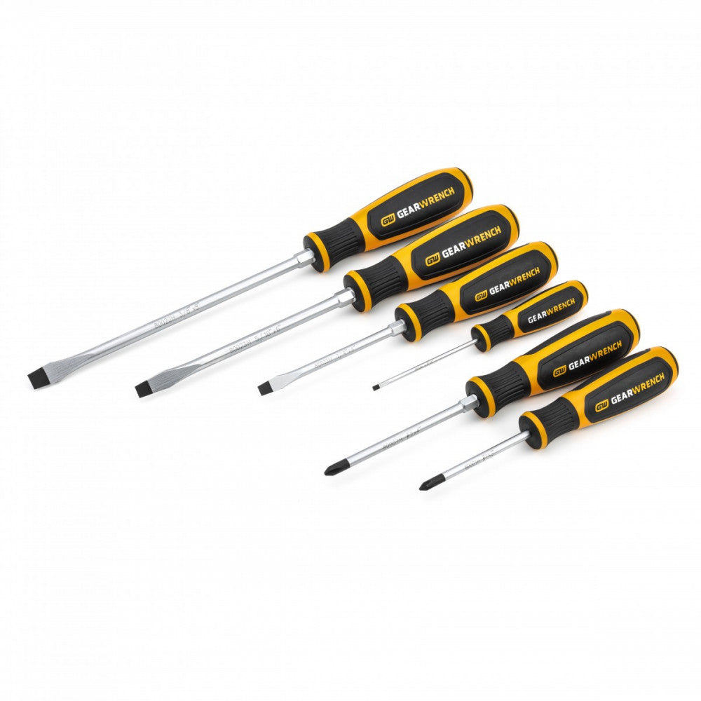GEARWRENCH 6 Pc. Phillips®/Slotted Dual Material Screwdriver Set