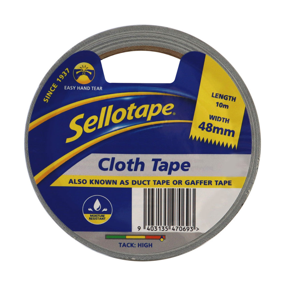 Sellotape 4706S Cloth Silver 48mmx10m Pk 3