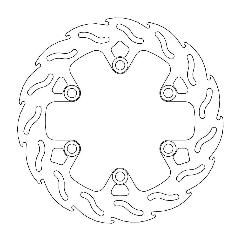 Brake Disc Rear Moto Master Flame Husqvarna Ktm