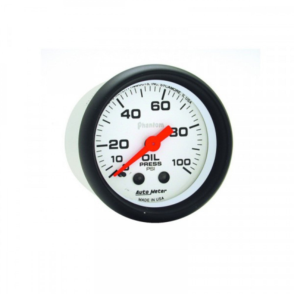 AutoMeter Phantom Oil Press 0-100psi Mech