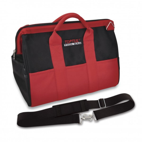 Tool Bag 430x250x360mm C/w Carry Strap Pockets Inside & Outside BW000029 Toptul