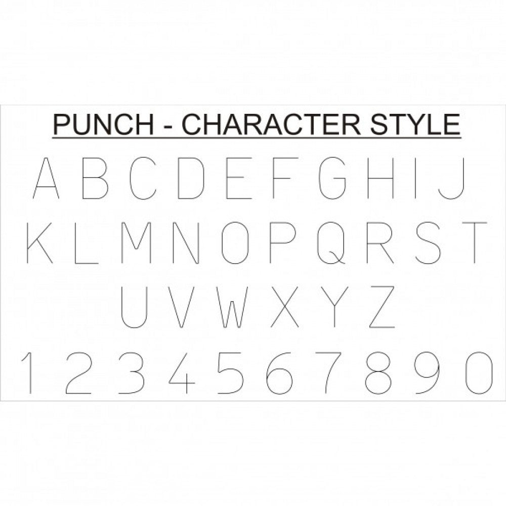 3mm Combination Letter/Number Punch Set (36 Pcs)