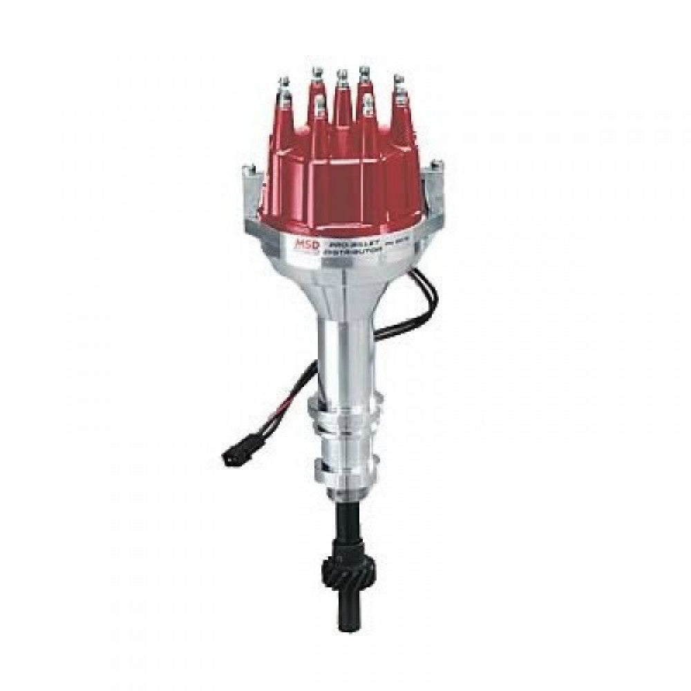 MSD Ignition Pro-Billet Small Cap Distributor Ford 351W Red#MSD8578
