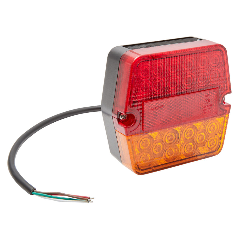 Square 12 Volt Combination Tail Light - Right Hand Side