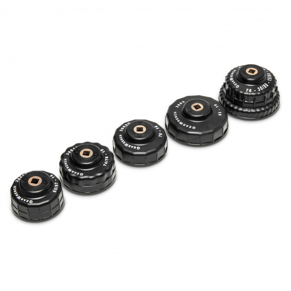 GEARWRENCH 5 Pc. 3/8" Drive Oil Filter End Cap Wrench Set