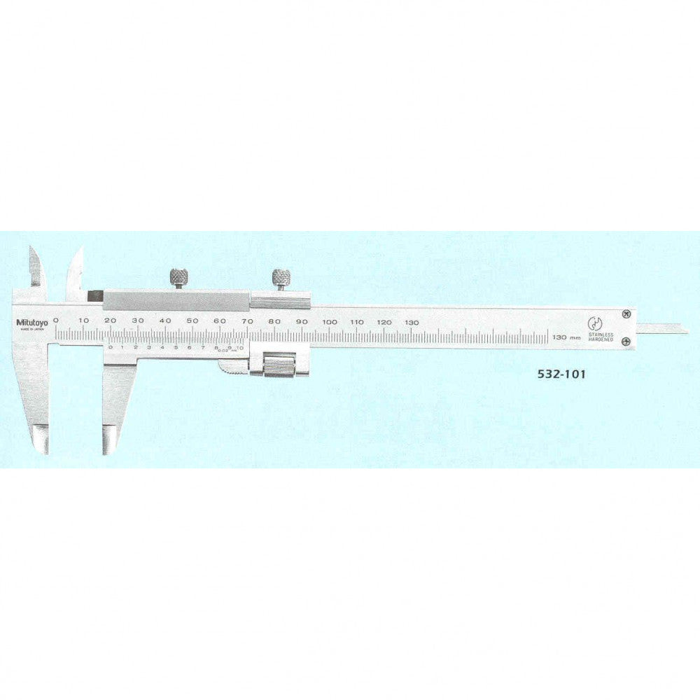 Mitutoyo Vernier Caliper 130mm/5" x 0.02mm/0.001" Fine Adjustment 532-119