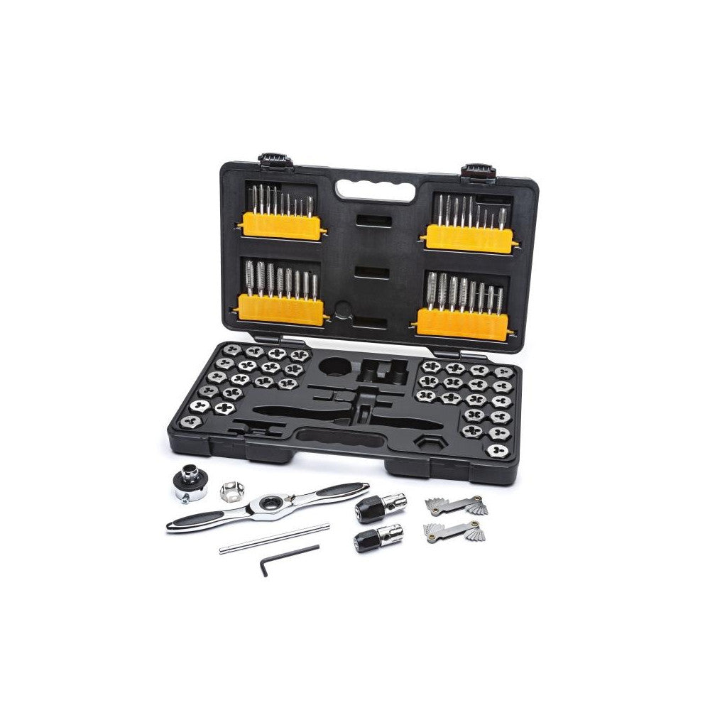 GEARWRENCH Tap & Die Set Medium Ratcheting MET/SAE 75Pc 3887