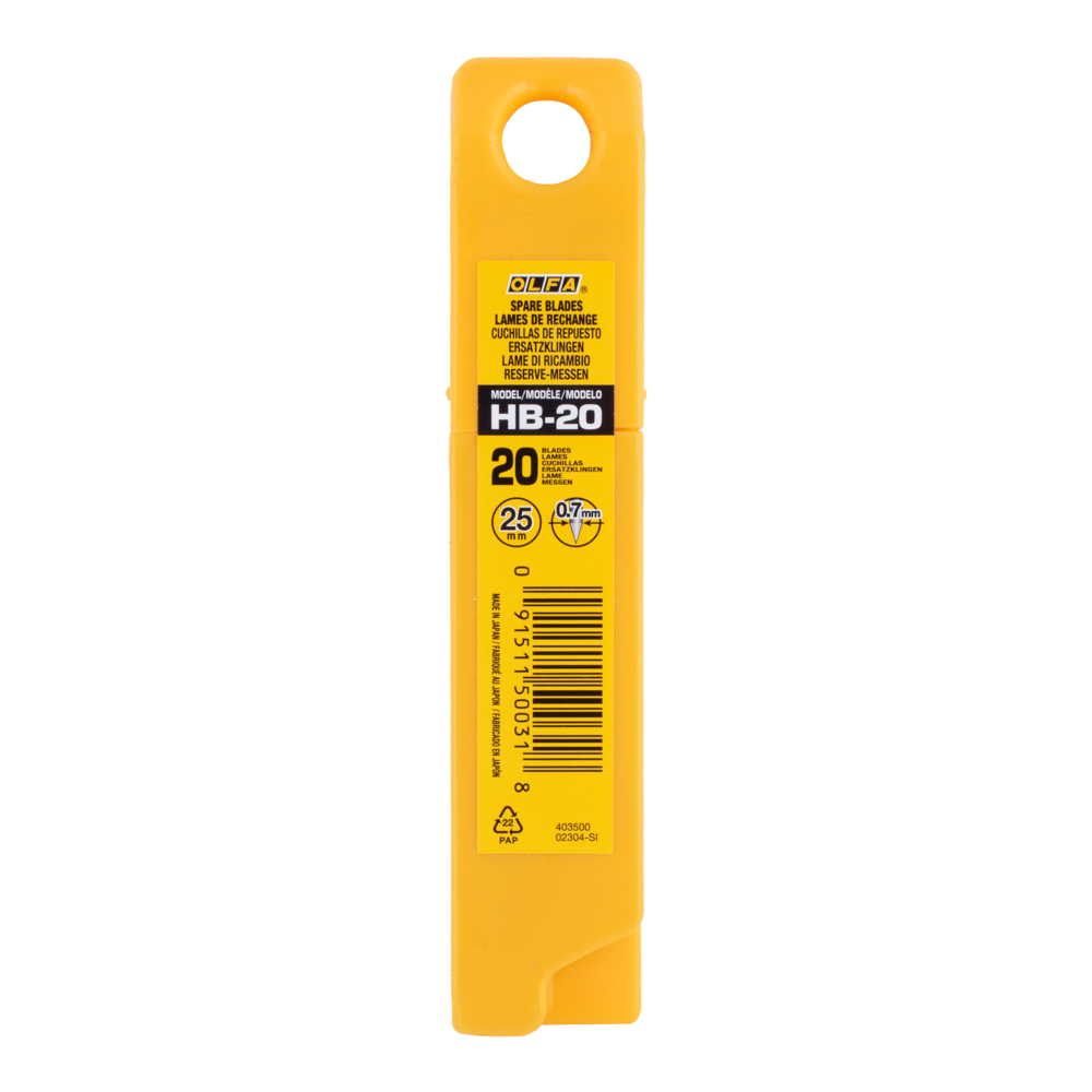 Snap Off Blades Silver 20 Pack - 25mm