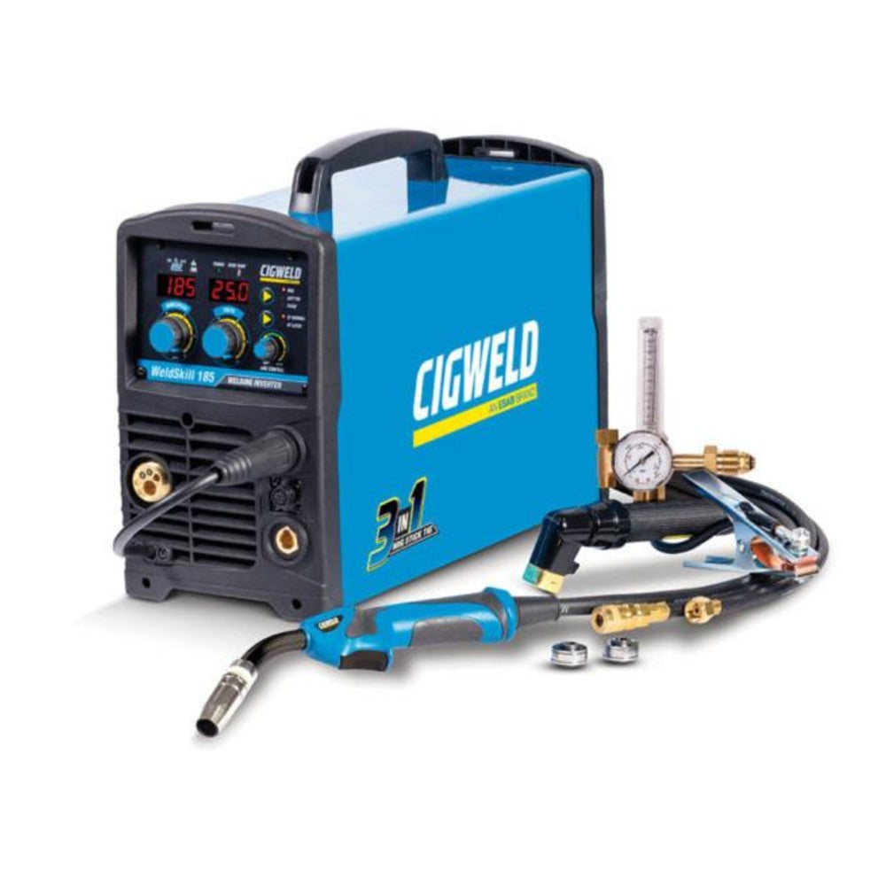 Cigweld 185 Multi Purpose Inverter Welder - W1008185 With Bonus 5kg x 0.8mm Wire