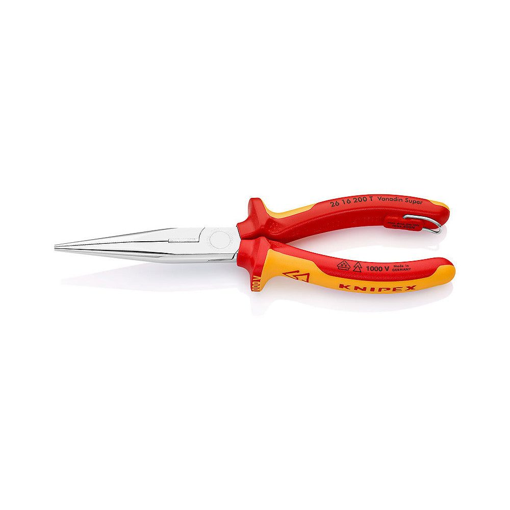 Knipex Pliers, T Snipe Nose Side Cutting, 20mm