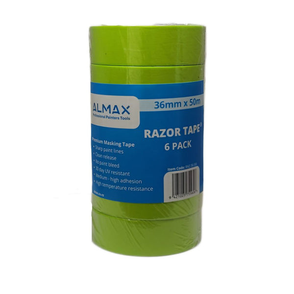 Masking Tape 36mm x 50 Metres, 6 Roll Pack