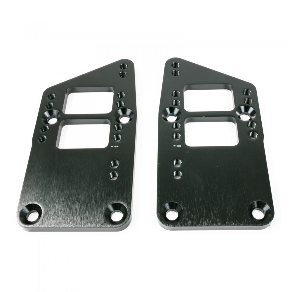 TSP GM LS To SB/BB Chev Motor Mount Adapter Plates BLK #81100BK