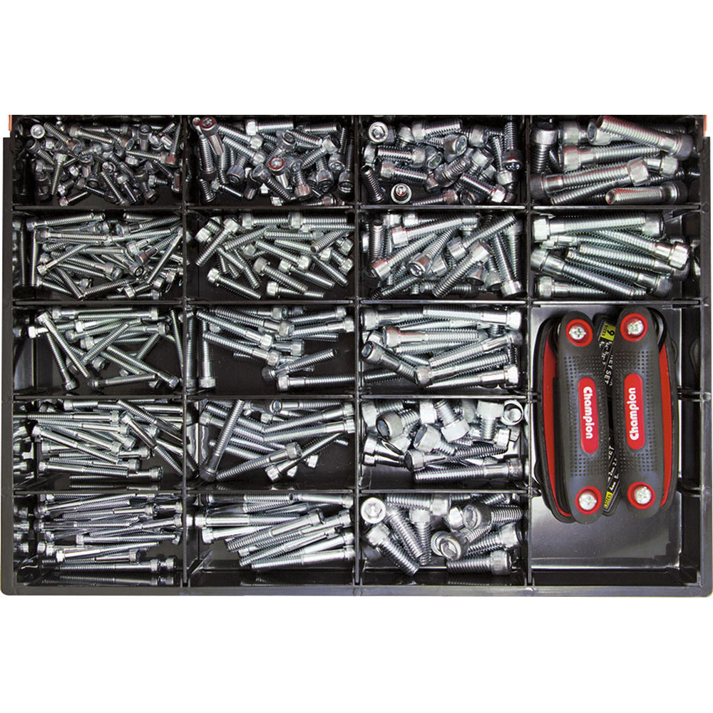 Champion Master Kit 491Pc H/Tensile Socket Head Ca