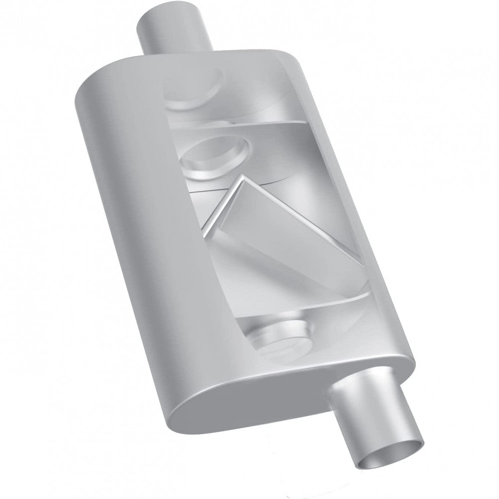 AFTERBURNER Universal 2 Chamber 3 in.Offset Inlet/Center Outlet Muffler#ABE43041