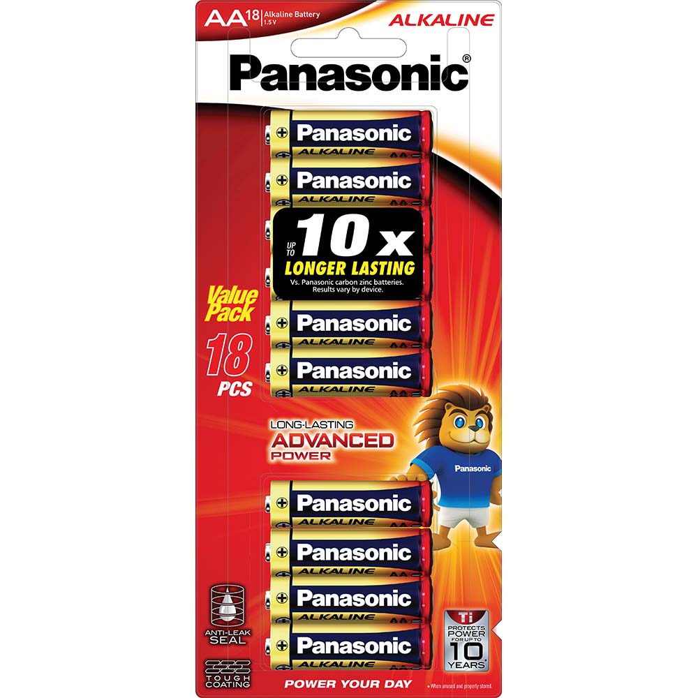 Panasonic Aa Battery Alkaline (18Pk)