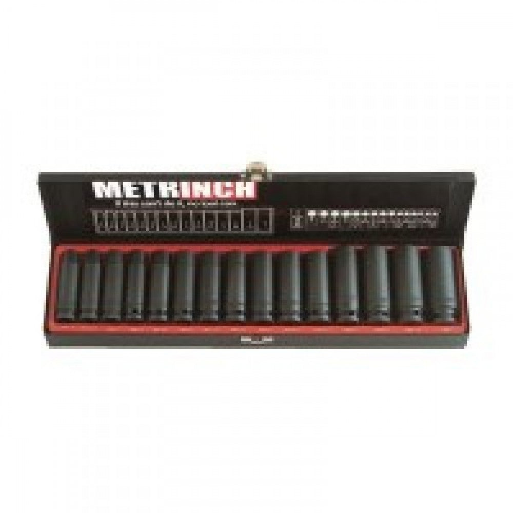 Metrinch 15Pc Impact Socket Set Met/Sae