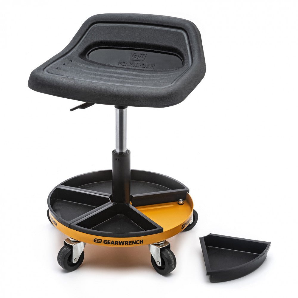 GEARWRENCH Adjustable Height Swivel Mechanics Seat 18" To 22"