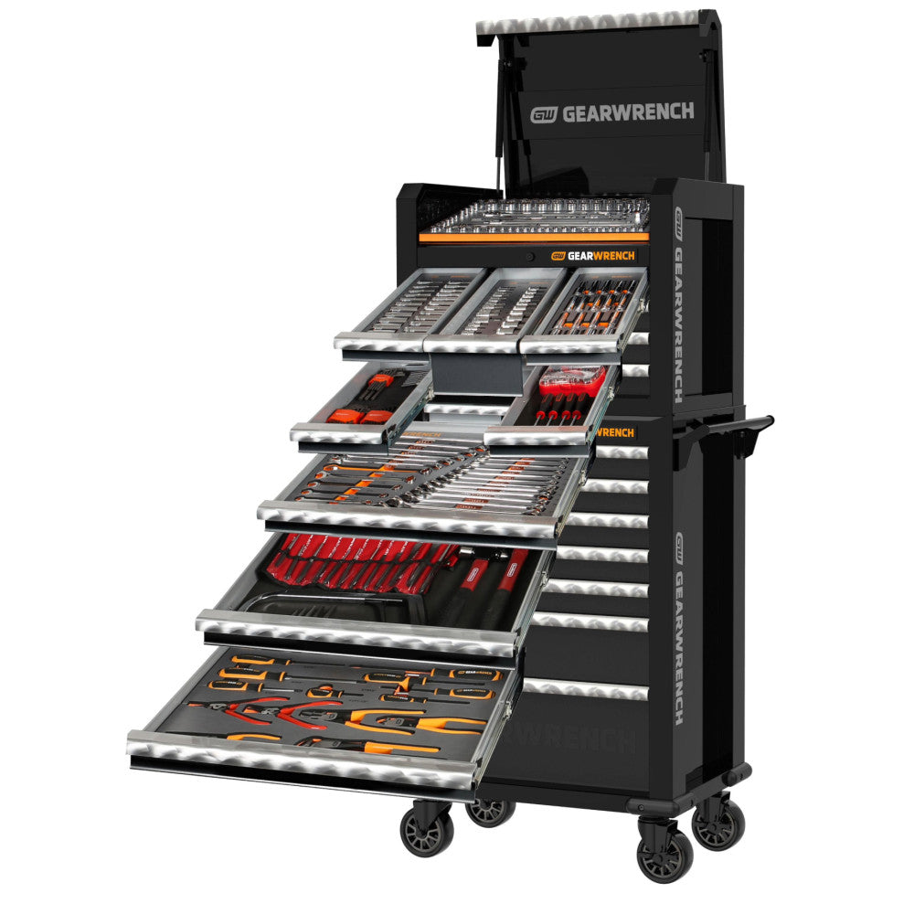 GEARWRENCH 332Pc Combination Tool Kit + 28in. Chest & Trolley