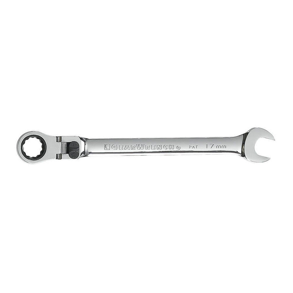 GEARWRENCH 17mm 12 Point XL Locking Flex Head Ratcheting Combination Wrench