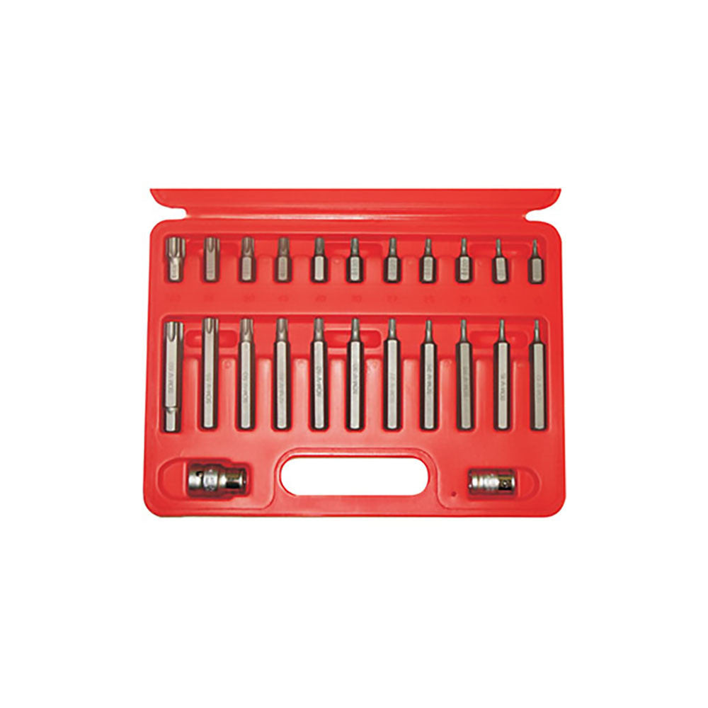 T&E Tools 24 Piece Tamper Torx-R Bit Set (Long/Short)