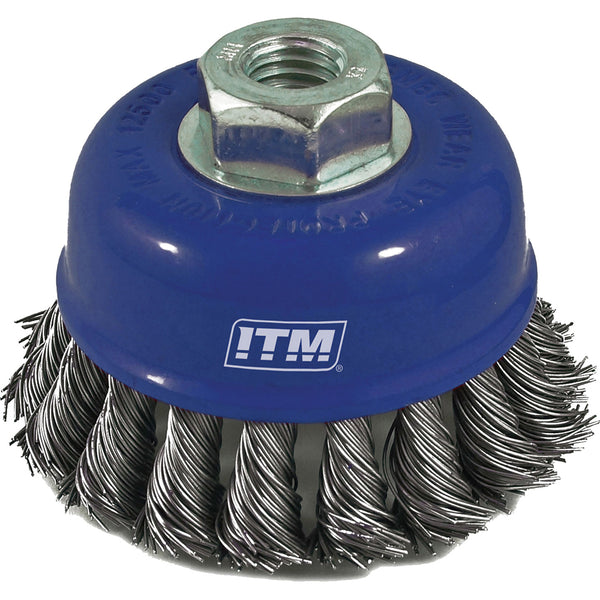 Itm Twist Knot Cup Brush Stainless Steel 100mm