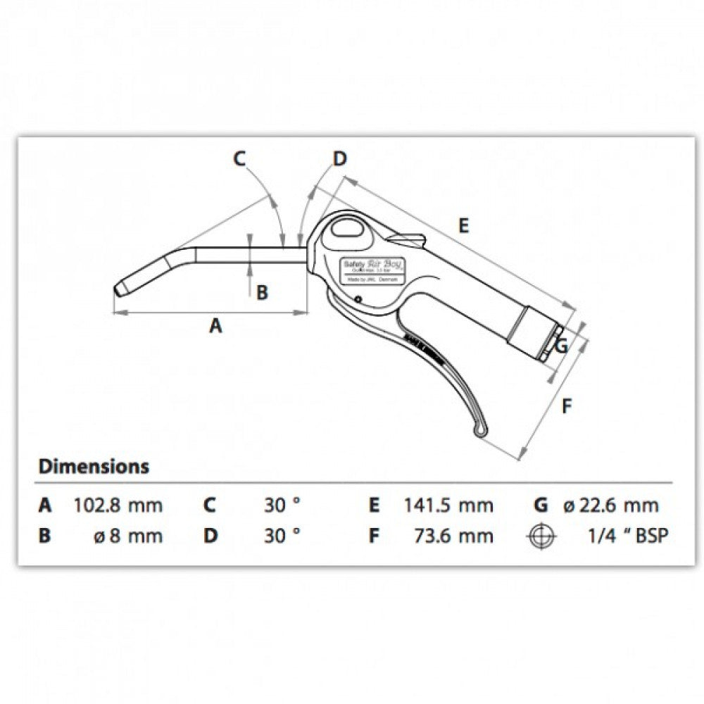 Air Boy 8mm Bent Pipe SafetyAir Boy Blowgun