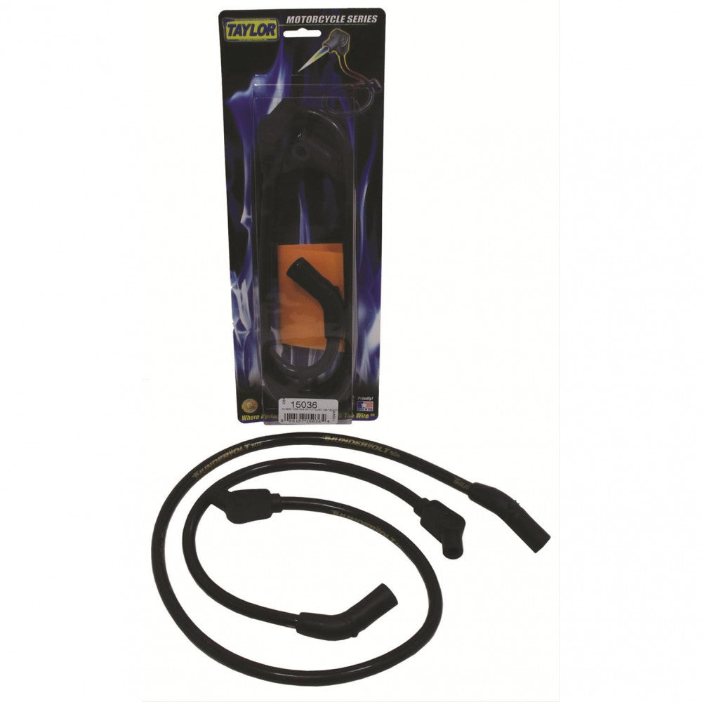 Taylor Lead Set Harley 10.4mm Motorcycle (Black) Thundervolt 65-79 #15030